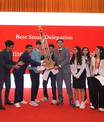 podar education school students debate global issues while developing international awareness